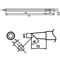 Aoyue Lf-3bc Ponta Ferro De Solda Com Resistência Incluída Aoyue Lf-3bc Ponta Ferro De Solda Com Resistência Incluída