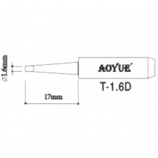 AOYUE T1,6D Reposição ponta soldador Soldering iron tips Aoyue 1.00 euro - satkit