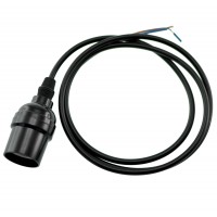 Porta Lâmpada Industrial Vintage Retro Edison E27 Com Cabo De 1,1 M Modelo B1