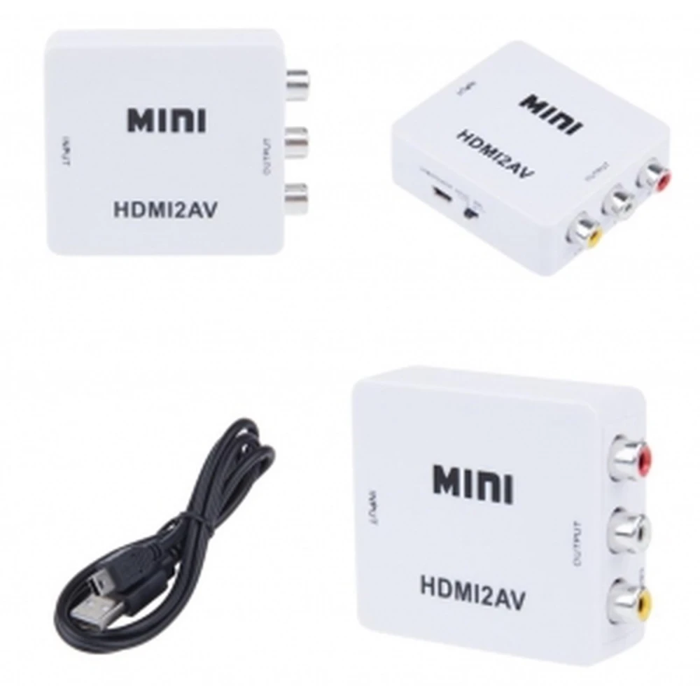 Adaptador HDMI para RCA - Conversor de Sinal HDMI para AV NTSC/PAL Satkit