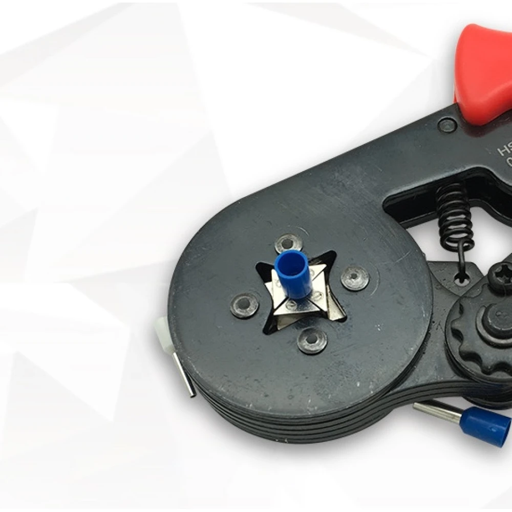 Alicate crimpador com terminais 0.25-10 mm² - Kit de 1200 peças