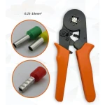 Alicate crimpador com terminais 0.25-10 mm² - Kit de 1200 peças
