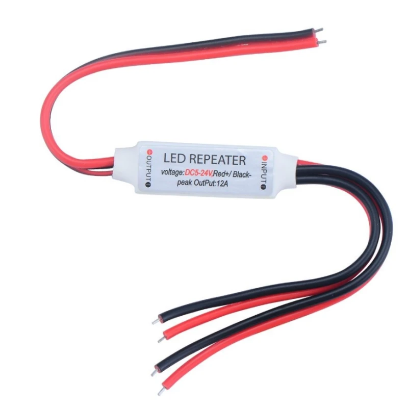 Amplificador para fita LED monocor 24V tamanho mini