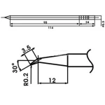 Aoyue LF-02J ponta de soldar com resistência incluída para estações de soldadura