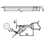Aoyue LF-1C ponta de soldador com resistência incluída para estações de soldadura