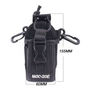 Baofeng MSC-20E bolsa para walkie talkie de nylon resistente e cómoda