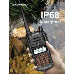 Baofeng UV9R Plus walkie-talkie de longo alcance com 160 canais VHF/UHF