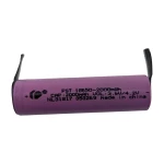 Bateria 18650 2000mAh com Lingueta para Soldar - Alta Capacidade e Durabilidade
