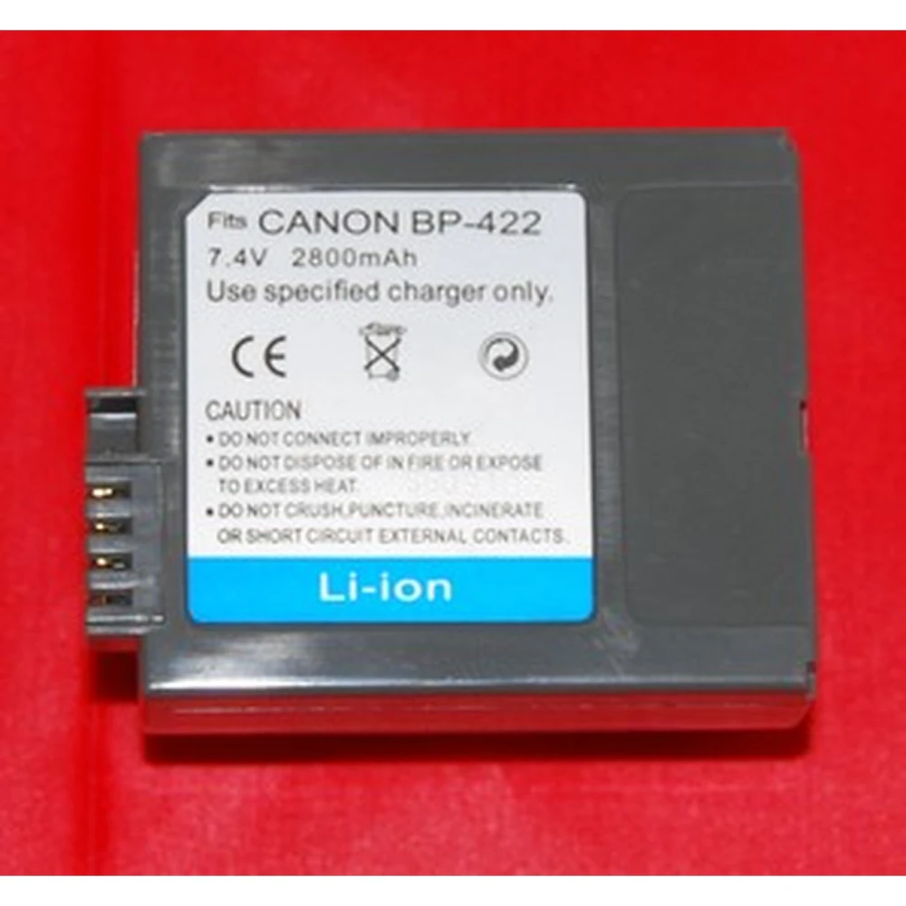 Bateria compatível Canon BP-422 para câmaras Canon