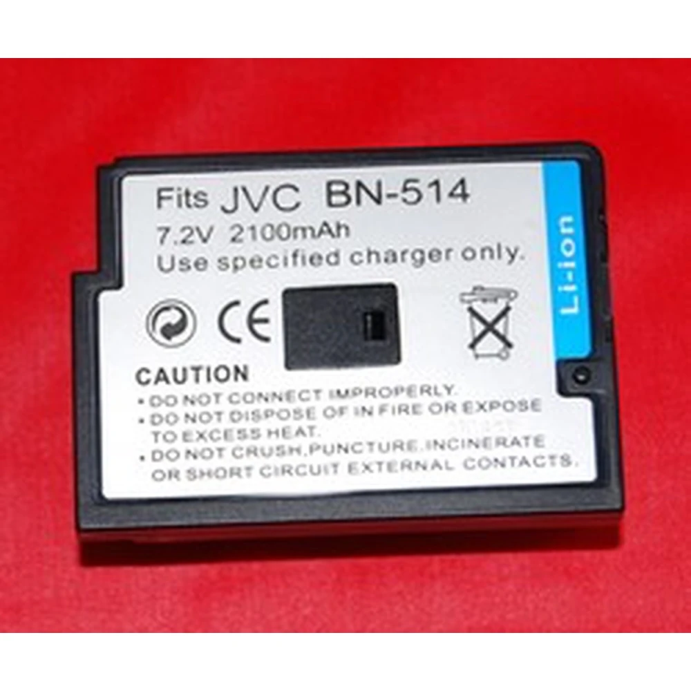 Bateria compatível JVC BN-V514 7.2V 2100mAh para câmaras digitais JVC