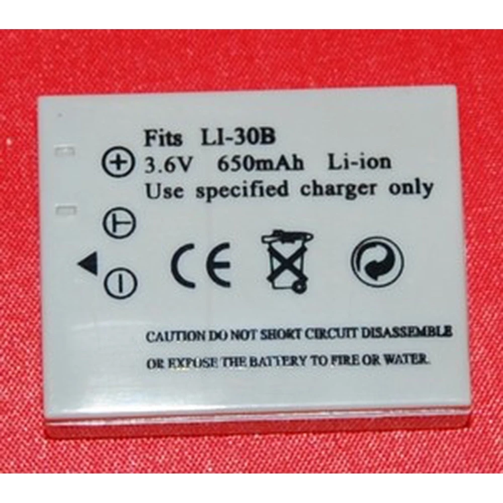 Bateria compatível Olympus LI-30B para câmaras digitais Olympus