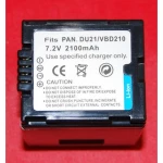 Bateria compatível Panasonic DU21 VBD210 para câmaras digitais