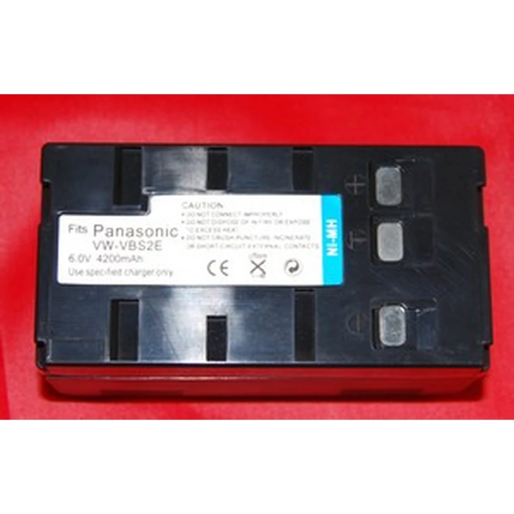 Bateria compatível Panasonic VBS-2E 6V 4000mAh para câmaras digitais