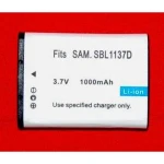 Bateria compatível Samsung SB-1137D Li-Ion 7.4V 1000mAh para câmaras
