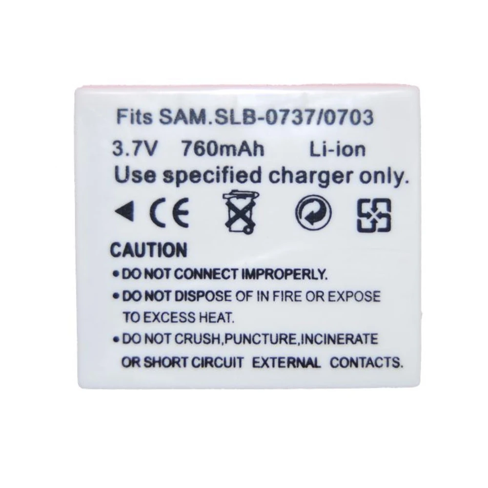 Bateria compatível Samsung SB-L0737 para câmaras digitais Samsung