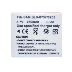 Bateria compatível Samsung SB-L0737 para câmaras digitais Samsung