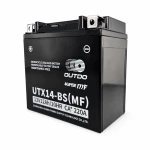 Bateria Moto AGM 12V 12Ah OUTDO UTX14-BS(MF) - Compatível Yuasa YTX14-BS / GTX14-BS / ETX14-BS