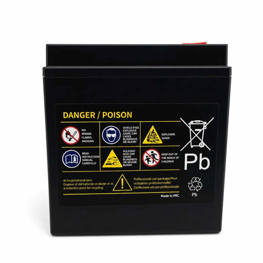 Bateria Moto AGM 12V 14Ah OUTDO UTX16-BS(MF) - Compatível Yuasa YTX16-BS / GTX16-BS / ETX16-BS / 16-B