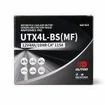 Bateria Moto AGM 12V 4Ah OUTDO UTX4L-BS(MF) - Compatível Yuasa YTX4L-BS / GTX4L-BS / ETX4L-BS