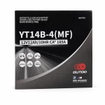 Bateria Moto AGM 12V 12Ah OUTDO YT14B-4(MF) - Compatível Yuasa YT14B-BS / GT14B-BS / GT14B-4 / ETZ14B-BS / ET14B-4