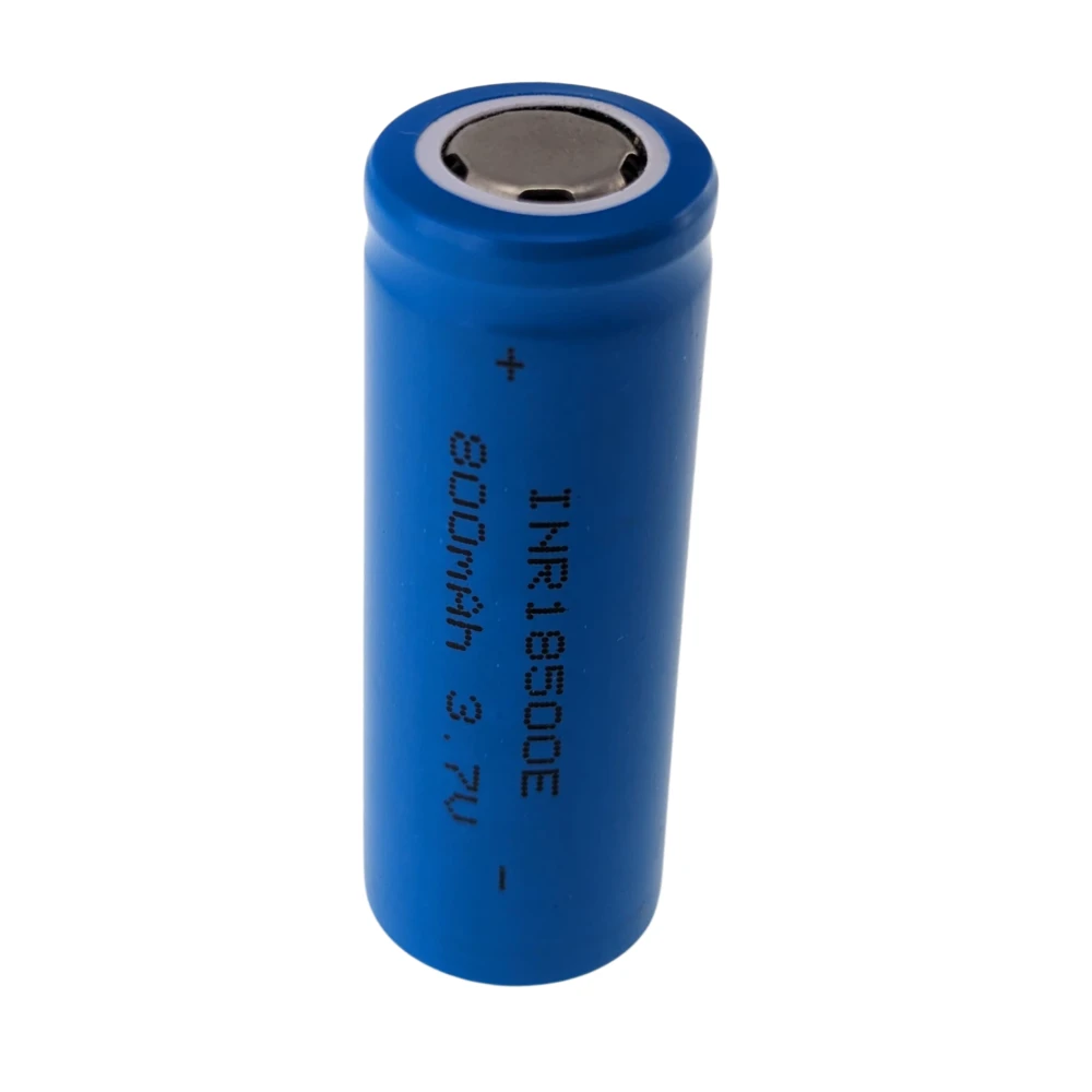 Bateria recarregável 18500 800mAh 3.7V Li-Ion para dispositivos portáteis