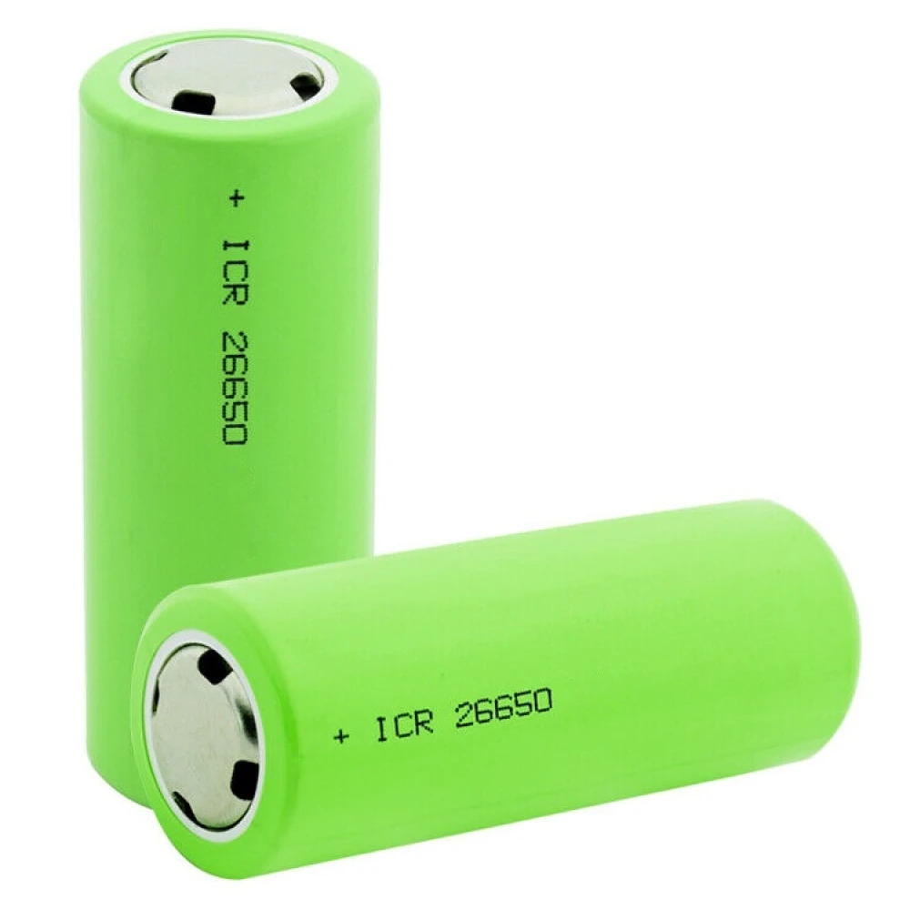 Bateria recarregável 26650 5000mAh 3.6V Li-ion para dispositivos eletrónicos