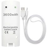 Bateria recarregável 3600mAh para comandos Wii