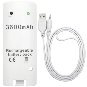 Bateria recarregável 3600mAh para comandos Wii