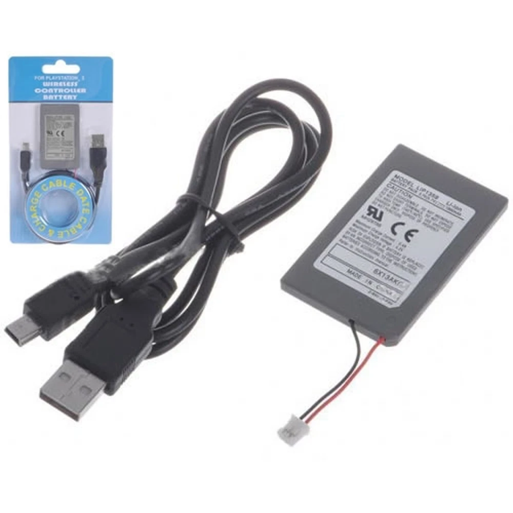 Bateria recarregavel comando PS3 1800mAh com cabo USB para PlayStation 3