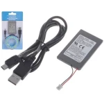 Bateria recarregavel comando PS3 1800mAh com cabo USB para PlayStation 3