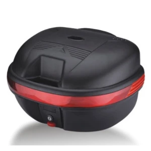 Top case universal para moto 25L Ym-0998c para 1 capacete, porta-capacete preto