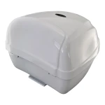 Top case universal para moto 28L branco - mala para capacete