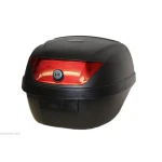 Baúl para casco universal mod-YM-0807 instalado en motocicleta