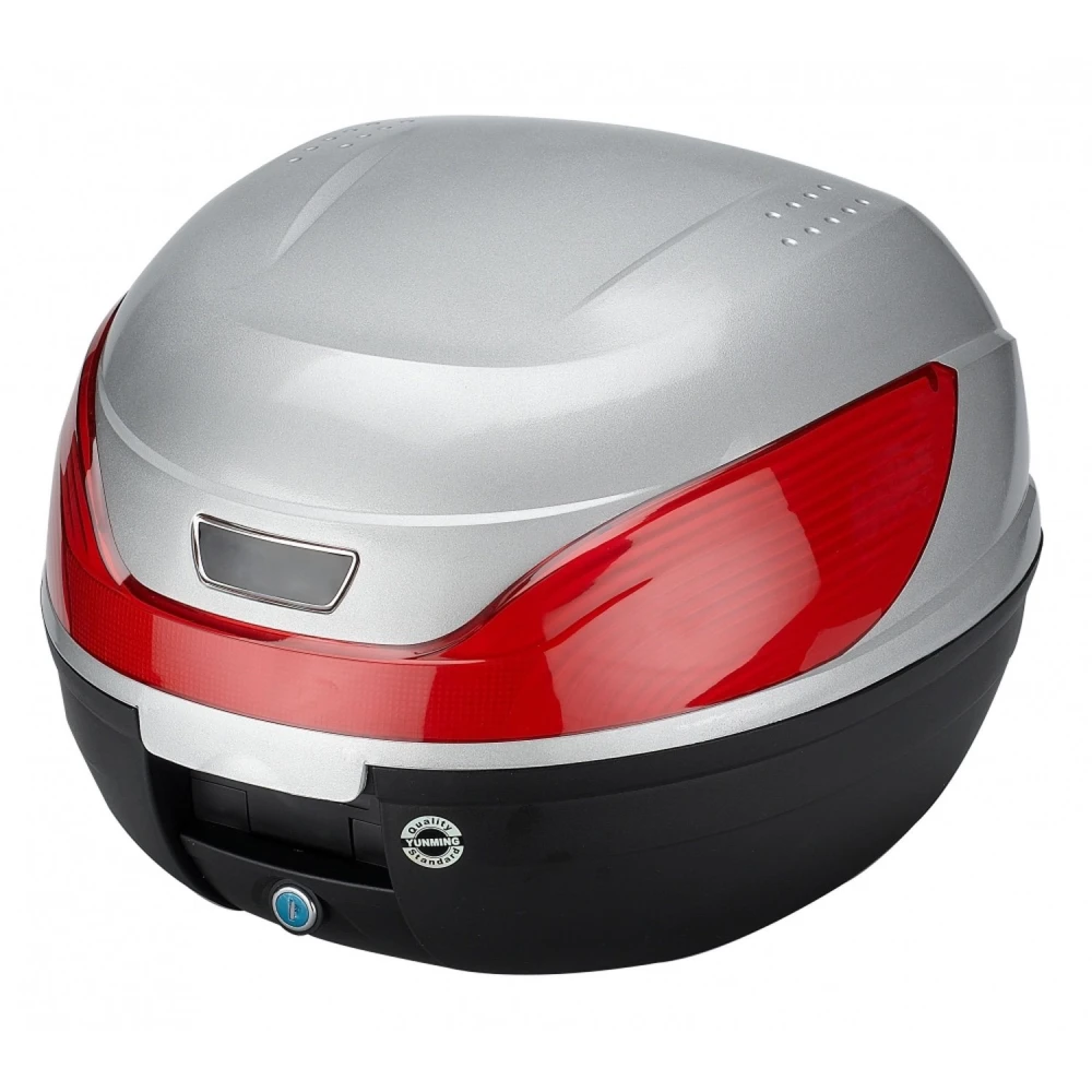 Baúl para moto universal 32L - mala para moto com suporte para capacete e fechadura