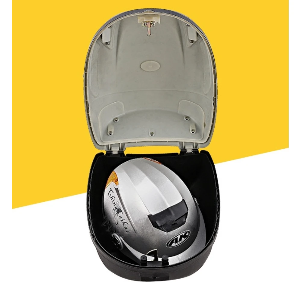 Baú para capacete de bicicleta 17L branco JZH-818 para 1 capacete