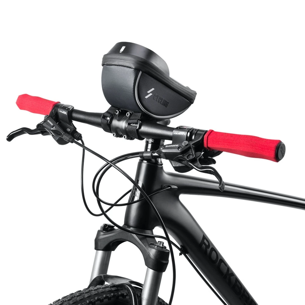 Bolsa suporte telemóvel bicicleta com ecrã tátil e pala solar 0.5L