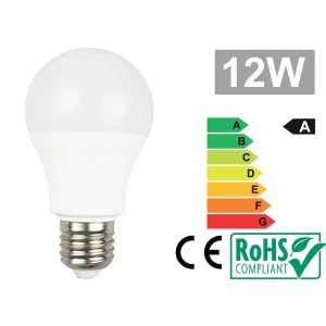 Lâmpada LED E27 12W 3000K com luz quente e baixo consumo