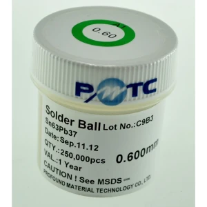 Bola de solda com chumbo 0,6mm 250.000 unidades para soldadura