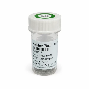 Frasco bolas de estanho com chumbo 0,20mm 250.000 unidades para soldadura BGA