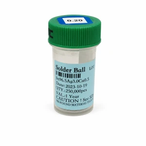 Frasco bolas de estanho sem chumbo 0,20mm 250.000 unidades para soldadura BGA