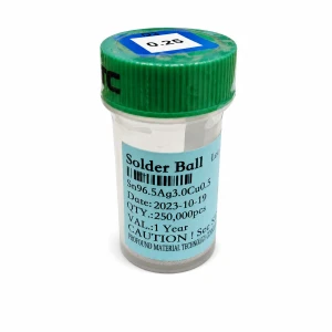 Frasco bolas de estanho sem chumbo 0,25mm 250.000 unidades para soldadura BGA