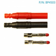 BP4503 Conector banana macho 4mm reto (inclui 1 vermelho e 1 preto) Connectors  1.25 euro - satkit
