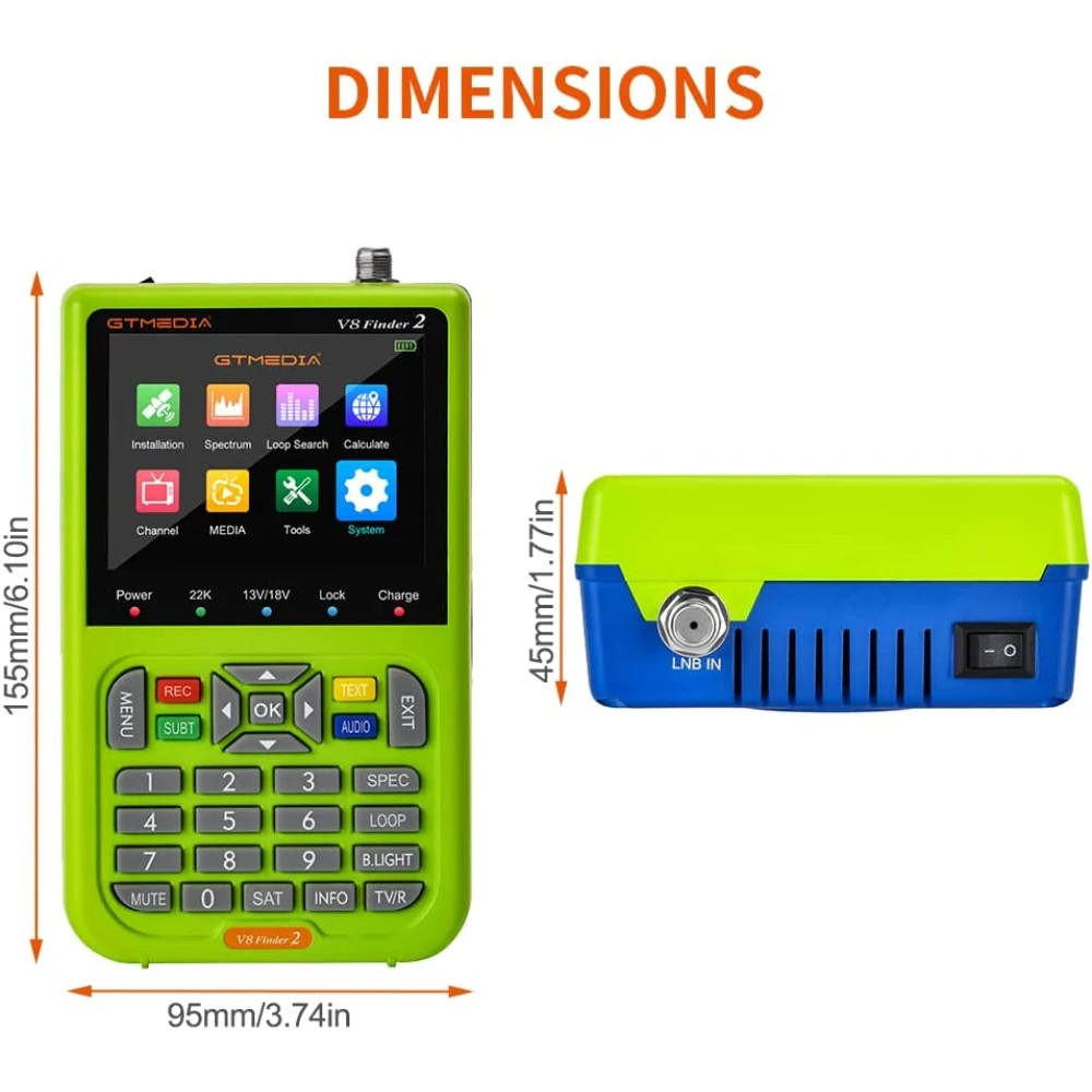 Localizador de satélites Freesat V8 Finder HD DVB-S/S2