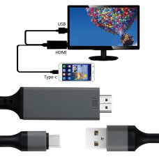 Adaptador Tipo C para HDMI Cabo HDTV conversor USB