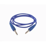 Cable azul de prueba con conectores banana macho a macho de 4mm