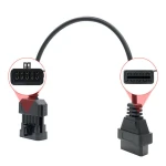 Adaptador de cable OBD1 a OBD2 para herramientas de diagnóstico en coches Opel