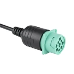 Cabo OBD2 9 Pin para 16 Pin para Camião Cummins - Adaptador de Diagnóstico Profissional