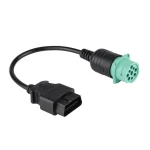 Cabo OBD2 9 Pin para 16 Pin para Camião Cummins - Adaptador de Diagnóstico Profissional