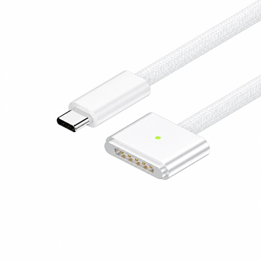 Cabo USB-C para MagSafe 3 140W MacBook Pro e Air - 2 m trançado, White