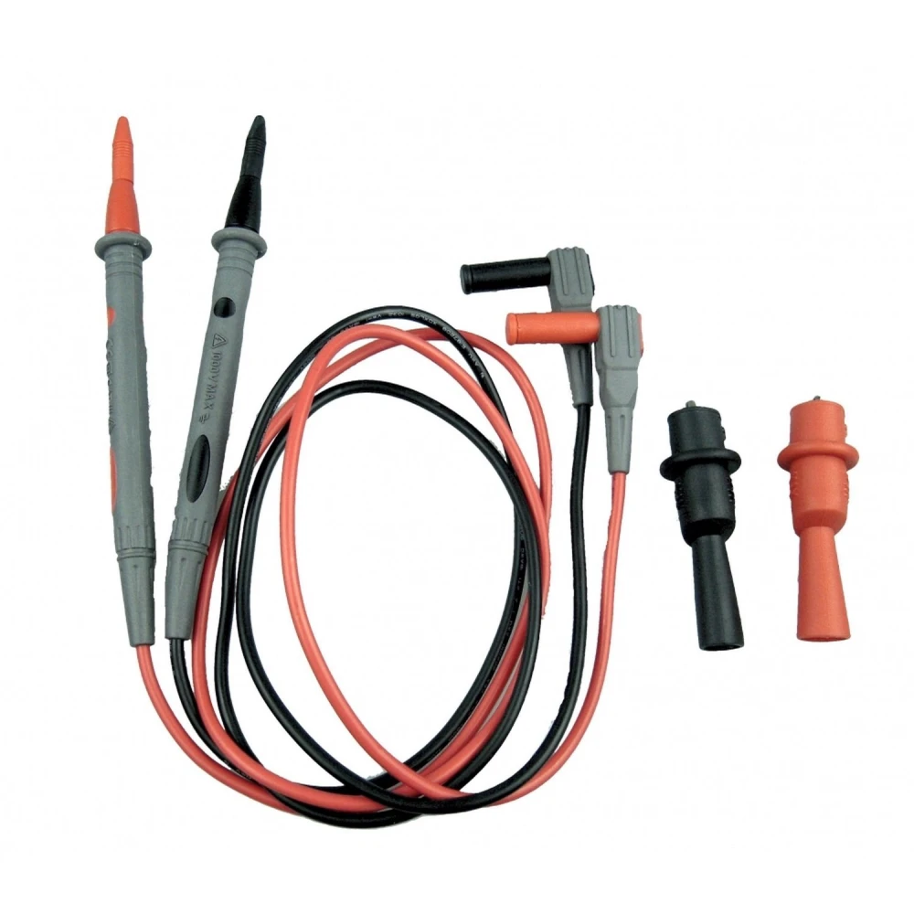 Cabos de multímetro com garras jacaré Amass para medições seguras e precisas